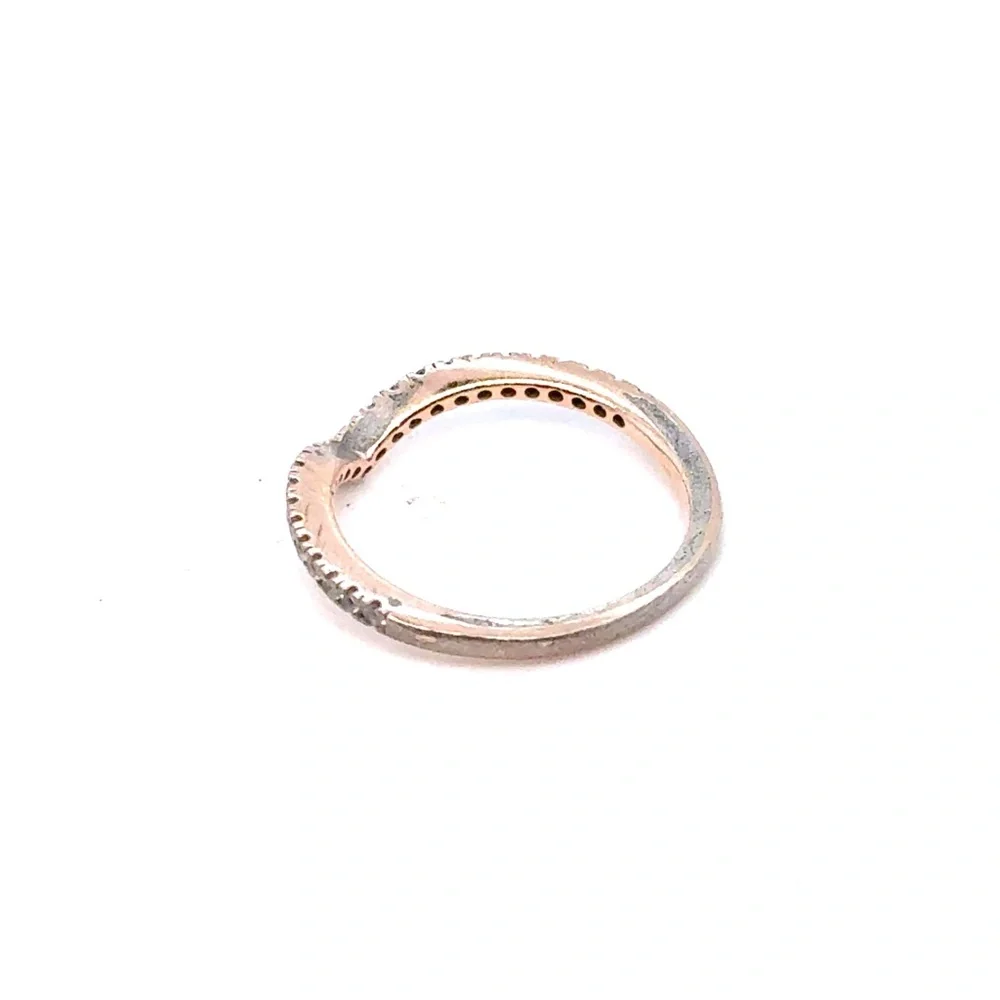 Pandora Rose‎ Gold V-Shape Pavé Band